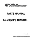 Hurlimann XS-70(20")  Tractor Parts Manual - Pdf Download