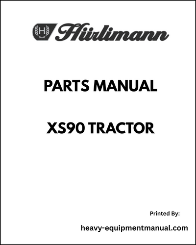 Hurlimann XS90 Tier 3 Tractor Parts Manual - Pdf Download