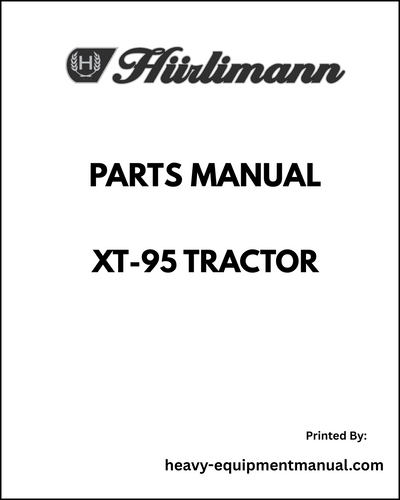 Hurlimann XT-95 Tractor Parts Manual - Pdf Download