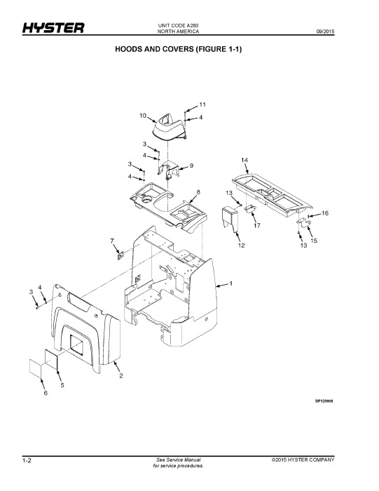 Hyster AP2.0MS (A280) Forklift Parts Manual PDF