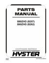Hyster B60ZHD, B80ZHD (B257) Forklift Parts Manual PDF Download
