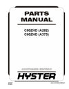 Hyster C60ZHD, C80ZHD (A282) Forklift Parts Manual PDF