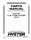 Hyster E1.50-1.75XM, E2.00XMS (D114E) Europe Forklift Parts Manual PDF Download