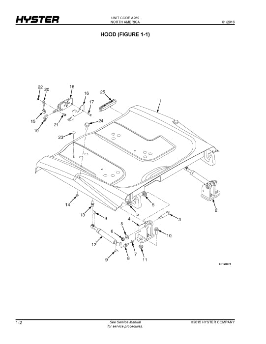 Hyster E30-40XN (A269) Forklift Parts Manual PDF