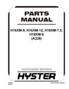 Hyster  H16XM-9, H16XM-12, H18XM-7.5, H18XM-9 (A238E) Forklift Parts Manual PDF