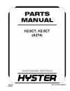 Hyster H2.0CT, H2.5CT (A274E) Forklift Parts Manual PDF