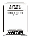 Hyster H360-36HD, H360-48HD (A238) Forklift Parts Manual PDF