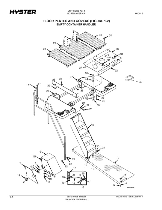 Hyster H360-450H (A214) Forklift Parts Manual PDF