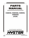 Hyster H400HD, H400HDS, H450HD, H450HDS (A236) Forklift Parts Manual PDF