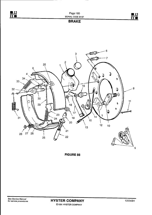 Hyster J1.60-2.00XMT (E160) Europe Forklift Parts Manual PDF Download