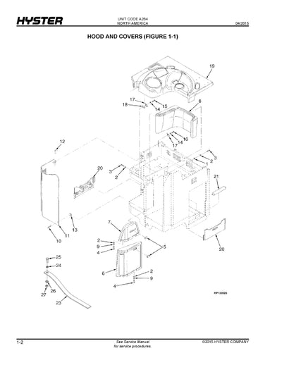 Hyster N30XMXDR, N45XMXR (A264) Forklift Parts Manual PDF