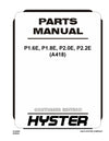 Hyster P1.6 - P1.8 - P2.0 - P2.2 (A418) Forklift Parts Manual PDF