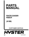 Hyster R30CH (A186) Forklift Parts Manual PDF