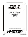 Hyster R30XMS3 (E174) Forklift Parts Manual PDF Download
