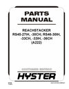 Hyster RS45-27IH, -30CH; RS46-30IH, -33CH, -33IH, -36CH (A222) Forklift Parts Manual PDF
