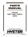 Hyster S30FT, S35FT, S40FTS (E010) Forklift Parts Manual PDF Download