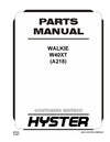 Hyster W40XT (A218) Forklift Parts Manual PDF