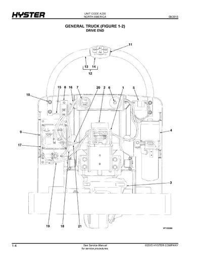 Hyster W60Z (A230) Forklift Parts Manual PDF