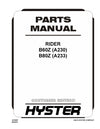 Hyster W60Z (A230) Forklift Parts Manual PDF