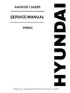 Hyundai H940C ECO Backhoe Loader PDF Service Manual - Download