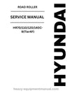 Hyundai HR70/110/120/140C-9(Tier4F) Road Roller PDF Service Manual - Download