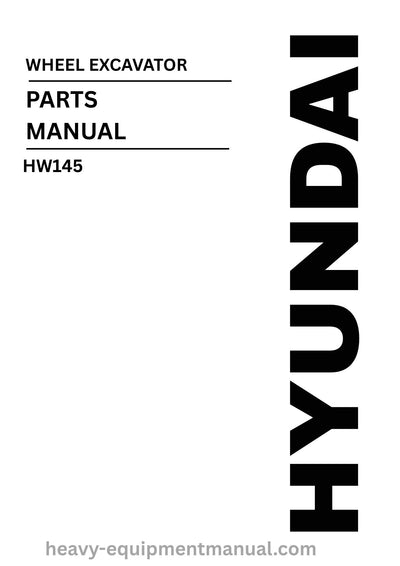 Hyundai HW145 Wheel Excavator Parts Manual - PDF Download