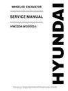Hyundai HW210A (#10001-) Wheeled Excavator PDF Service Manual - Download