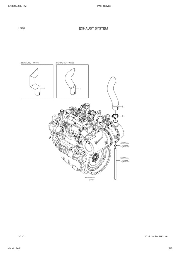 Hyundai HW60 Wheel Excavator Parts Manual - PDF Download