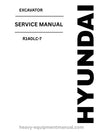 Hyundai R140LC-7 Excavator PDF Service Manual - Download