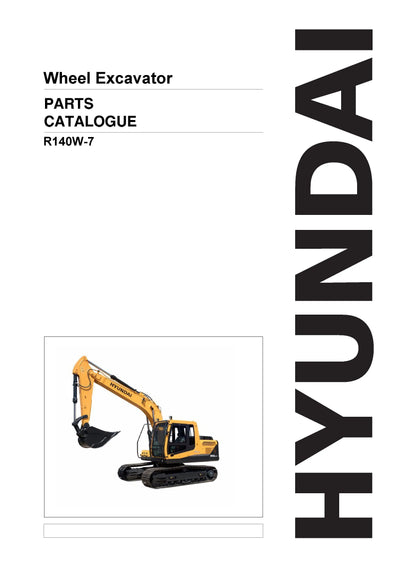 DOWNLOAD HYUNDAI R140W-7 WHEEL EXCAVATOR PARTS MANUAL