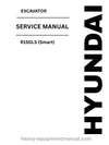 Hyundai R150LS (Smart) Excavator PDF Service Manual - Download