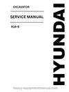 Hyundai R16-9 Excavator PDF Service Manual - Download