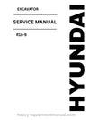 Hyundai R18-9 Excavator PDF Service Manual - Download