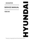 Hyundai R25Z-9A Excavator PDF Service Manual - Download