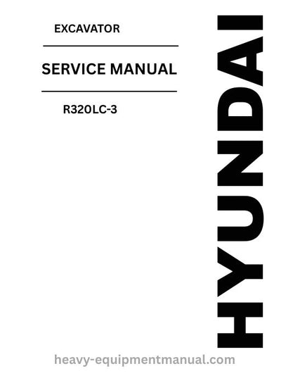 Hyundai R320LC-3 Excavator PDF Service Manual - Download