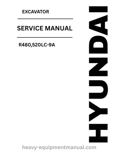 Hyundai R480,520LC-9A Excavator PDF Service Manual - Download