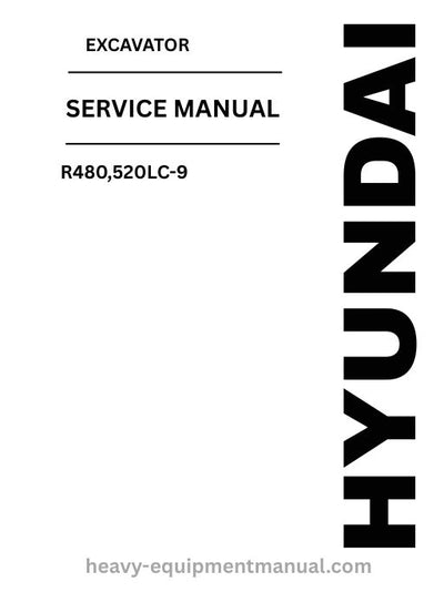 Hyundai R480,520LC-9 Excavator PDF Service Manual - Download