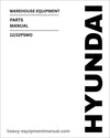 Hyundai 12/22PSWD Warehouse Equipment Parts Manual Download