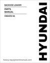 Hyundai HB640S-3A Backhoe Loader Parts Manual Download