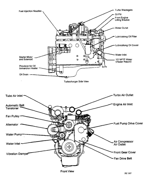 Hyundai HG190,HG220 ENGINE PDF Service Manual - Download
