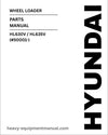 Hyundai HL630V / HL635V (#50001-) Wheel Loader Parts Manual Download