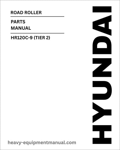 Hyundai HR120C-9 (TIER 2) Road Roller Parts Manual Download