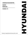 Hyundai HX260L T3 Crawler Excavator Parts Manual Download