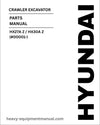 Hyundai HX27A Z / HX30A Z (#00001-) Crawler Excavator Parts Manual Download