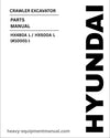 Hyundai HX480A L / HX500A L (#10001-) Crawler Excavator Parts Manual Download