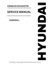 Hyundai HX500A L Crawler Excavator PDF Service Manual - Download