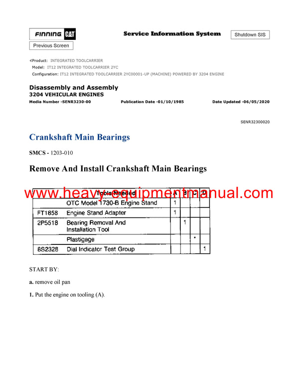 DOWNLOAD CATERPILLAR IT12 INTEGRATED TOOLCARRIER SERVICE REPAIR MANUAL 2YC