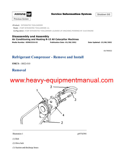 DOWNLOAD CATERPILLAR IT28F INTEGRATED TOOLCARRIER SERVICE REPAIR MANUAL 1JL