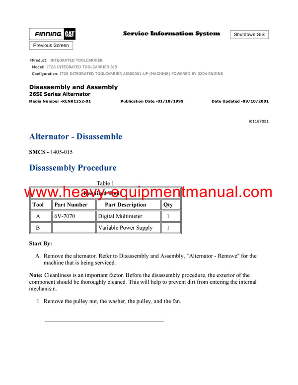 DOWNLOAD CATERPILLAR IT28 INTEGRATED TOOLCARRIER SERVICE REPAIR MANUAL 8JB