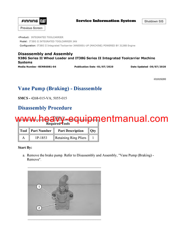 DOWNLOAD CATERPILLAR IT38G II INTEGRATED TOOLCARRIER SERVICE REPAIR MANUAL JAN
